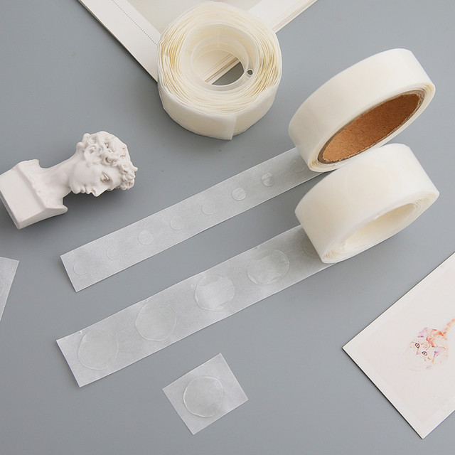 100 Pcs/lot Glue Point Clear Balloon Removable Adhesive Dots Double Sided  Dots of Glue Tape